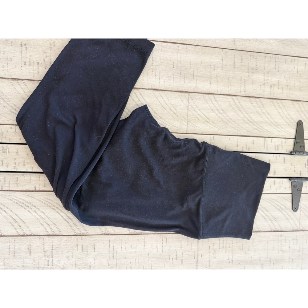 A- 067- Lululemon Align High-Rise Crop 21 Black Yoga Leggings Size 8